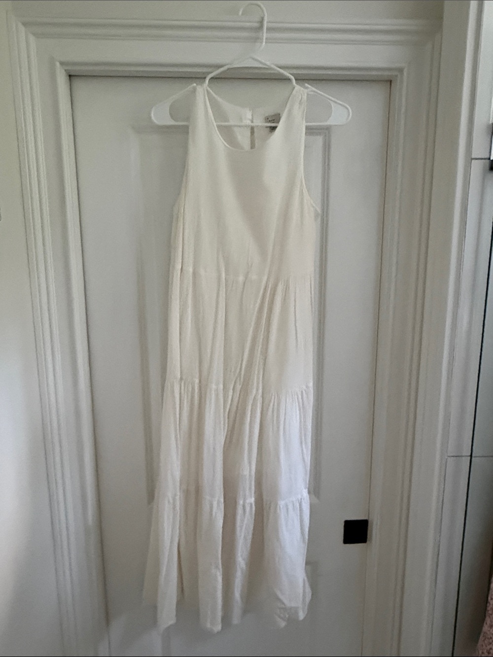 a new day Cream Sleeveless Tiered Maxi Dress